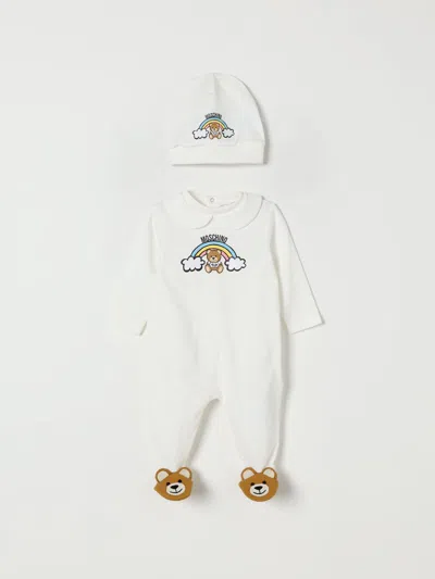 Moschino Babies' Pack  Kids Color Grey In White