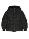 Moschino Padded Hooded Jacket In Black