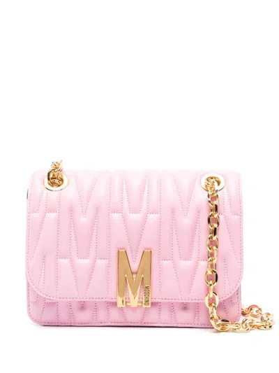 Moschino Padded Shoulder Bag In Pink