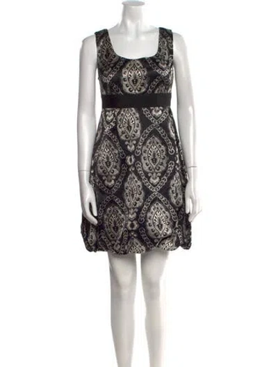 Pre-owned Moschino Paisley Print Mini Dress In Blue