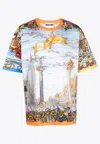 Moschino Paneled Patterns Crewneck T-shirt