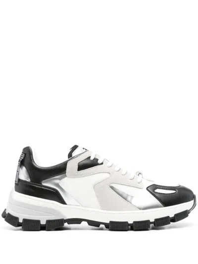 Moschino Panelled Chunky Sneakers In White