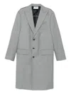 Moschino Panelled Coat In Gray