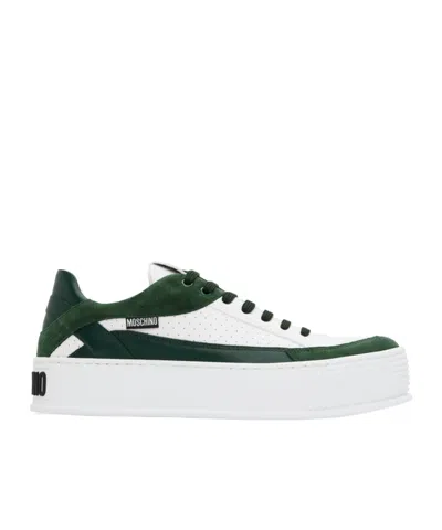Moschino Panelled Flatform Sneakers