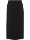 Moschino Enverse Midi Skirt In Black