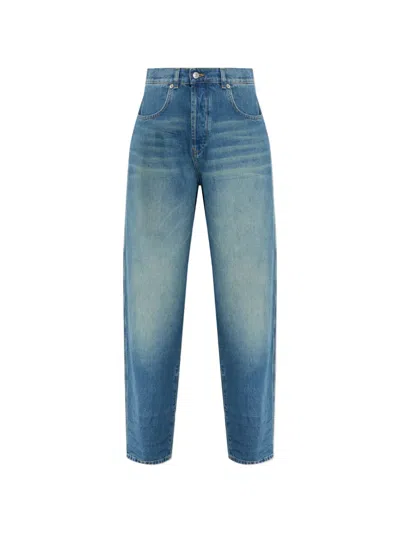 Moschino Panelled Trousers In Blue
