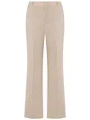Moschino Wool Canvas Trousers In Multicolor