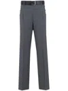 Moschino Cotton Pants With Belt Loops And Button Detailing In Multicolor