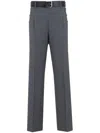 Moschino Cotton Pants With Belt Loops And Button Detailing In Multicolor