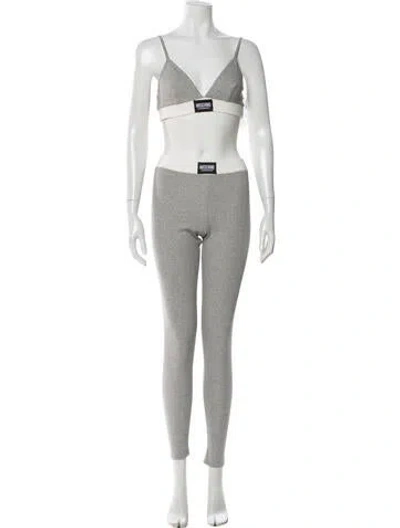 Pre-owned Moschino Pant Set In Gray