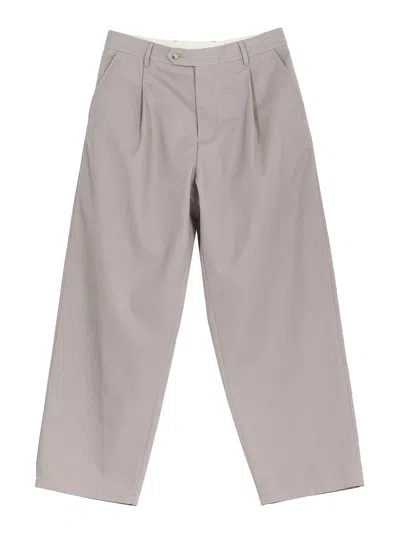 Moschino Gabardine Trousers In Gray