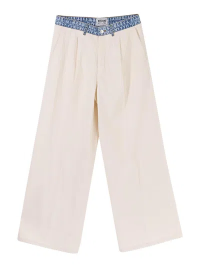 Moschino Trousers In Sand