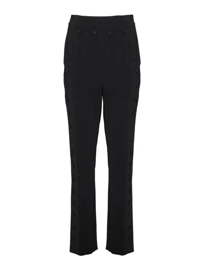 Moschino Crêpe Pants In Negro