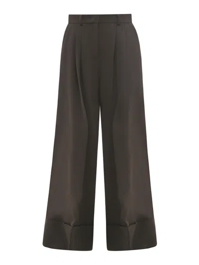 Moschino Jersey Pants With Pinces In Negro