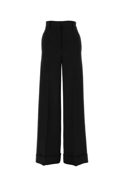 Moschino High-waist Wide-leg Trousers In Black