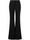 Moschino Flared High Waist Trousers With Front Crease