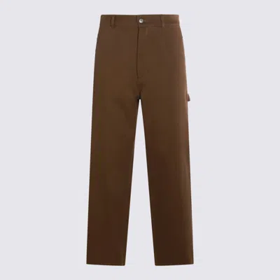 Moschino Pantaloni Marrone In Brown