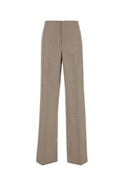 MOSCHINO PANTALONE IN LANA CAPPUCCINO DONNA