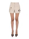 Moschino Women's Safari Essential Kit Bermuda Shorts In Beige