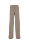 Moschino Pantalone In Lana Cappuccino Donna In Beige O Tan