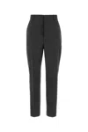 Moschino Tailored Wool Trousers Featuring Pockets In Gray