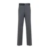 Moschino Cotton Pants With Belt Loops And Button Detailing In Grey