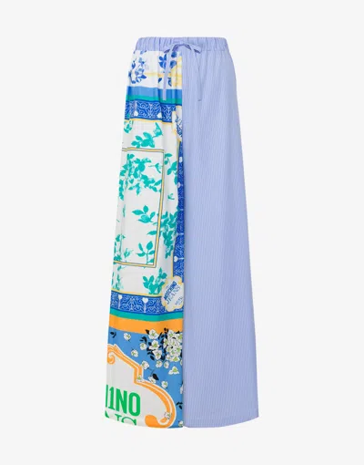 MOSCHINO PANTS IN STRIPED POPLIN