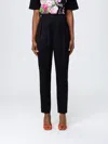 Moschino Pleated Trousers In Black