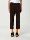 Moschino Corduroy Ribbed Trousers Rolled Hem In Brown