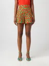 Moschino Cherry Print High Waist Shorts In Red