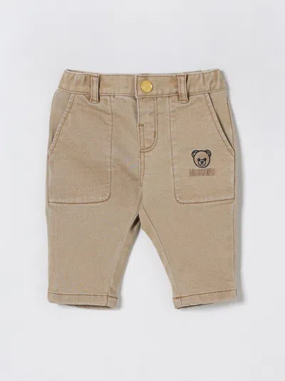 Moschino Babies' Pants  Kids Color Beige In Brown