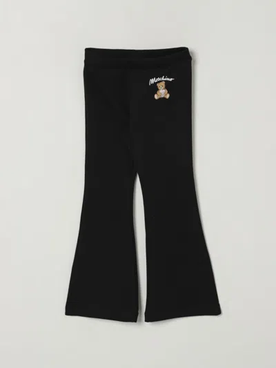 MOSCHINO PANTS MOSCHINO KIDS COLOR BLACK,H28308002