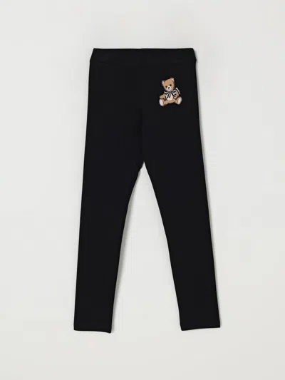 MOSCHINO PANTS MOSCHINO KIDS COLOR BLACK,H30087002