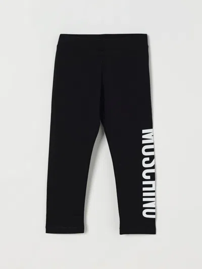 MOSCHINO PANTS MOSCHINO KIDS COLOR BLACK,H30649002