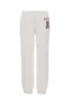Moschino White Cotton Joggers In V1001