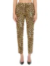 Moschino Women's Pants With Animal Pattern In Animalier