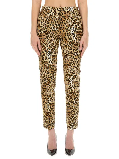 MOSCHINO MOSCHINO PANTS WITH ANIMAL PATTERN