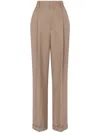 Moschino Geometric-print Virgin-wool Trousers