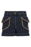 Moschino Trimmed Shorts With Pockets And Belt Loops