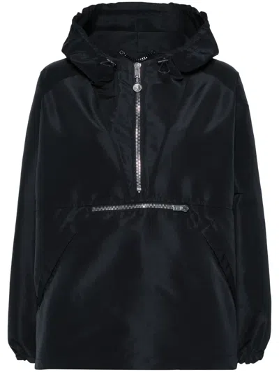 Moschino Patch-detail Hooded Jacket In Black