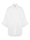 Moschino Stylish Top Featuring Wide Sleeves And Collar In White