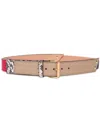 Moschino Patchwork Belt In Grey