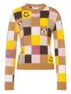 Moschino Patchwork Sweater In Multi