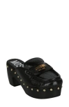 MOSCHINO MOSCHINO PATENT LEATHER PLATFORM CLOG