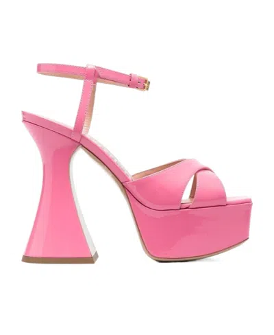 MOSCHINO MOSCHINO CROSSOVER STRAPPED PLATFORM SANDALS