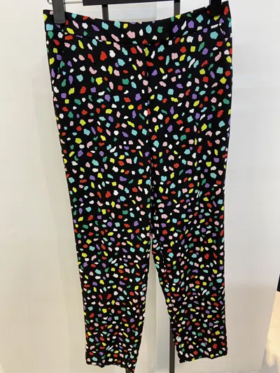Moschino Pattern Casual Pants In Black