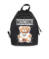 Moschino Pattern Printed Backpack In Black