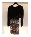 Moschino Pattern Printed Fake Two-piece Dress In Black