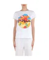 Moschino Pattern Printed Short-sleeved T-shirt In White