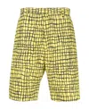 Moschino Pattern Printed Shorts In Yellow